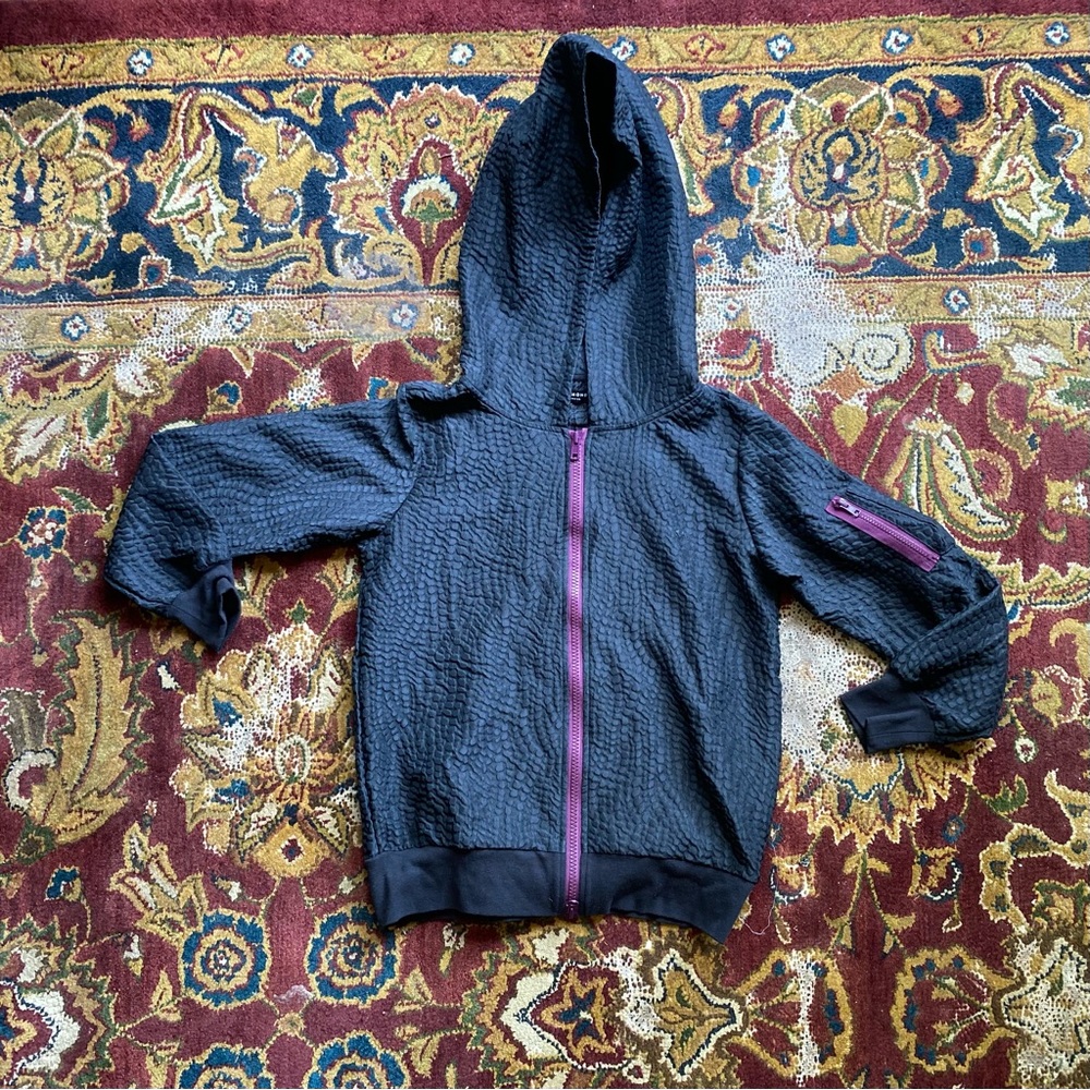Diamond Supply Co black hooded bomber
